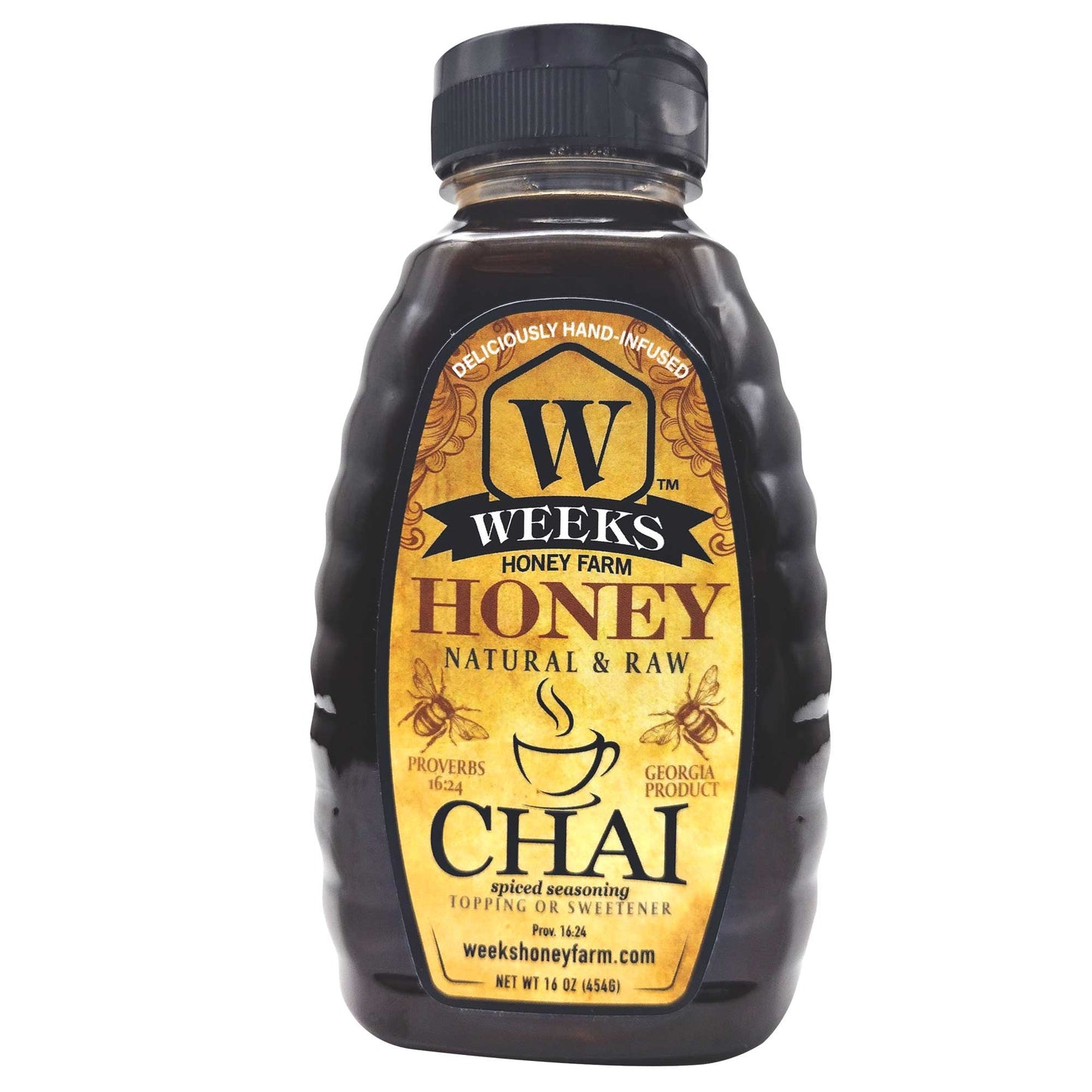 Weeks Chai Honey is a delicious topping in teas, coffees, and desserts!