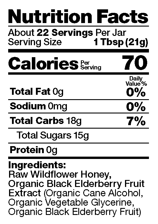 Bee Shepherd Black Elderberry 12oz