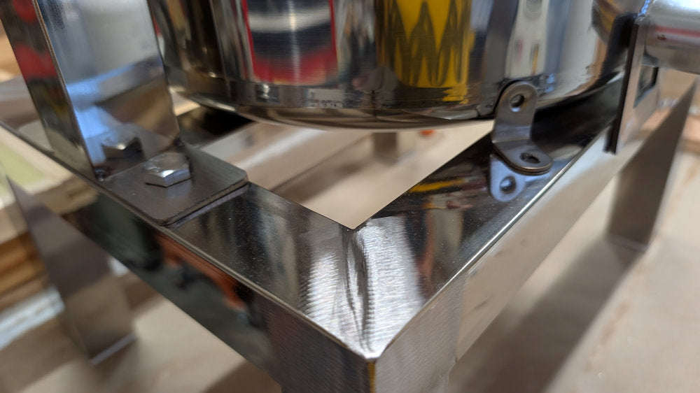 Heavy duty honey/wax press