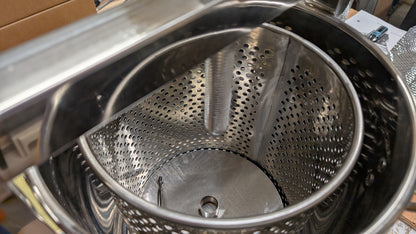 Heavy duty honey/wax press