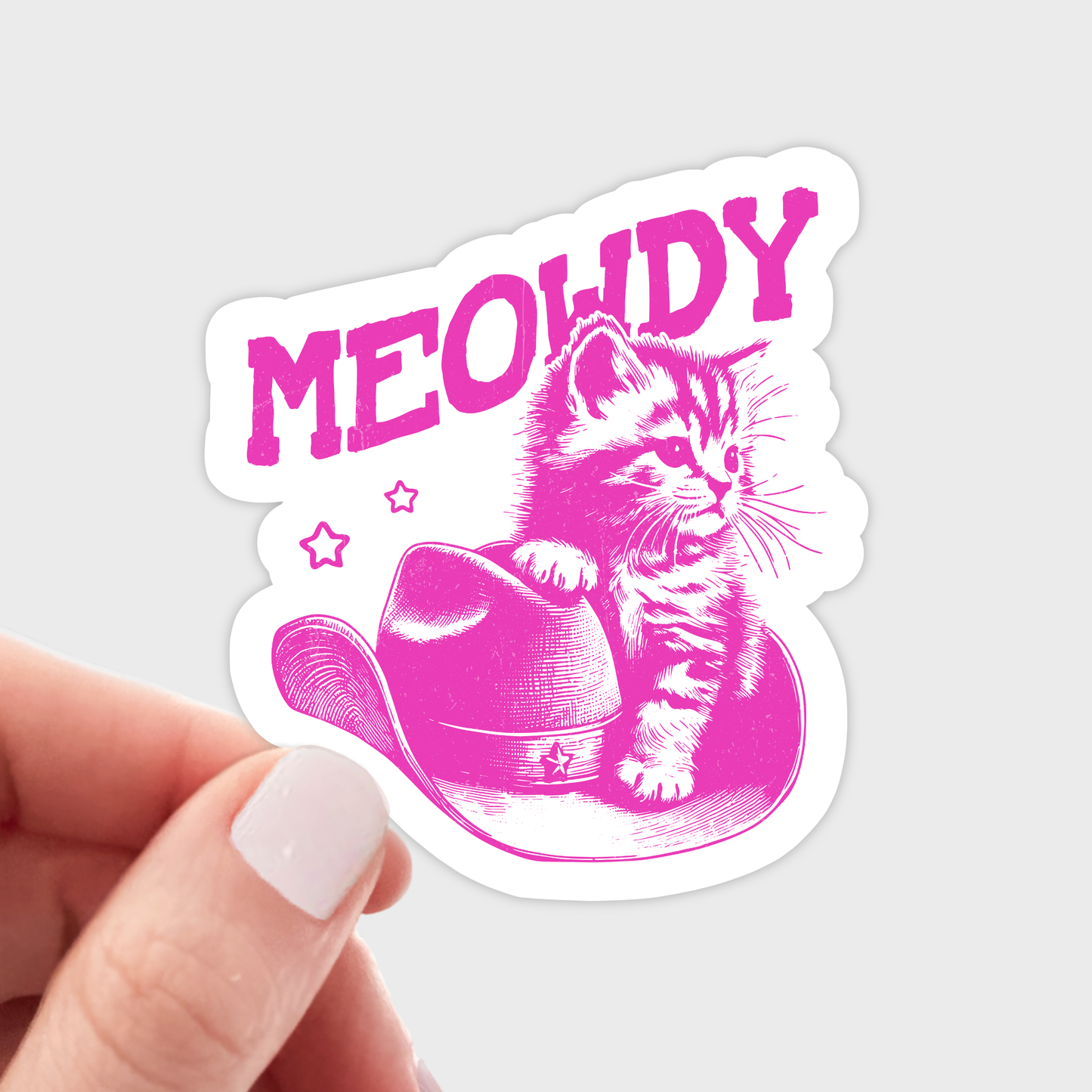 Meowdy Sticker