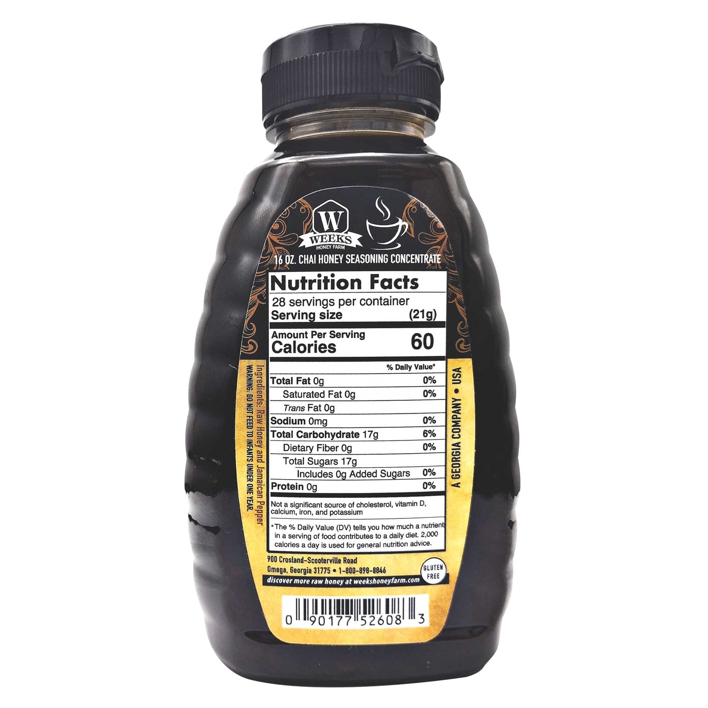 Weeks Chai Honey is a delicious topping in teas, coffees, and desserts!