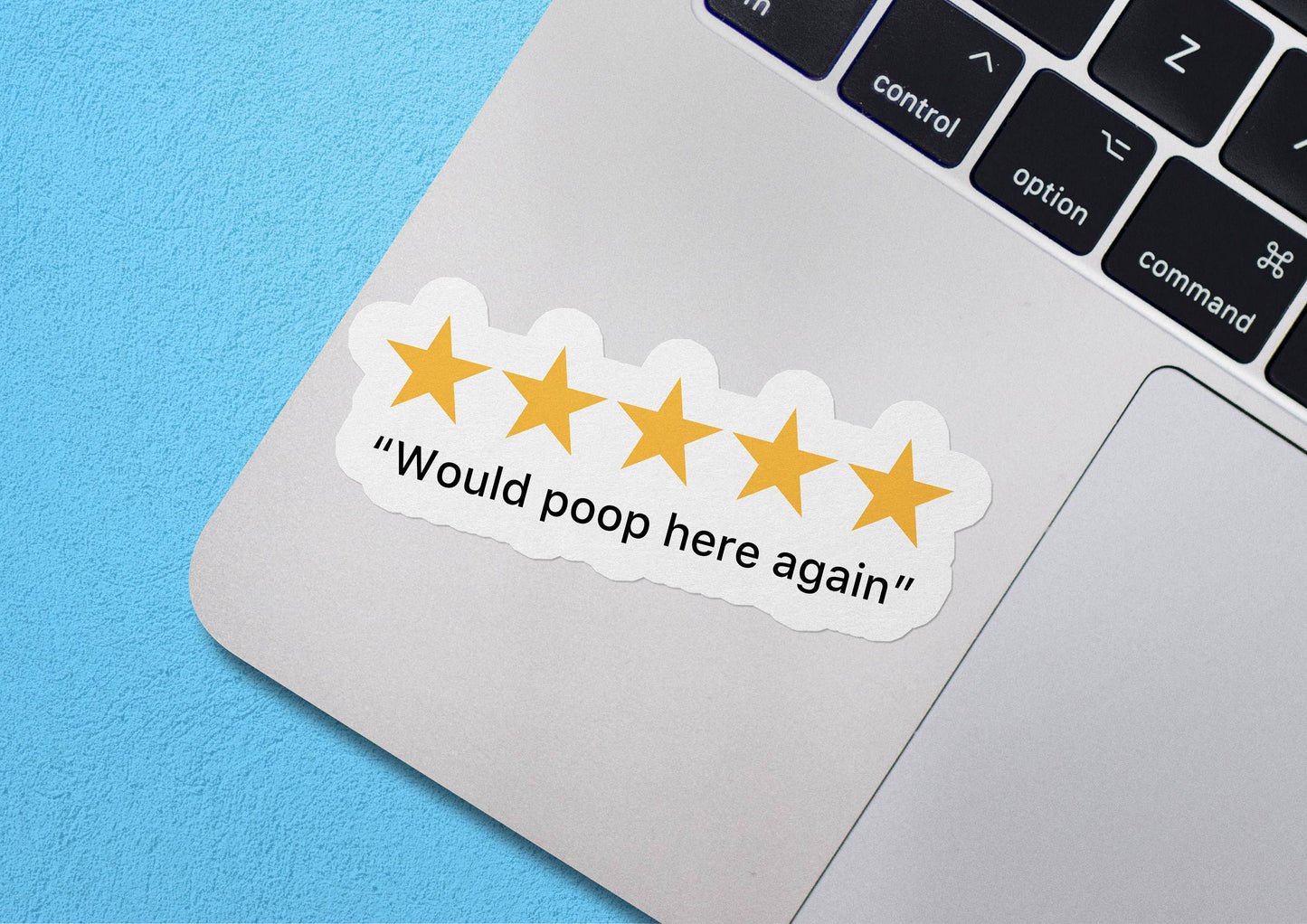 5 Star Poop Sticker