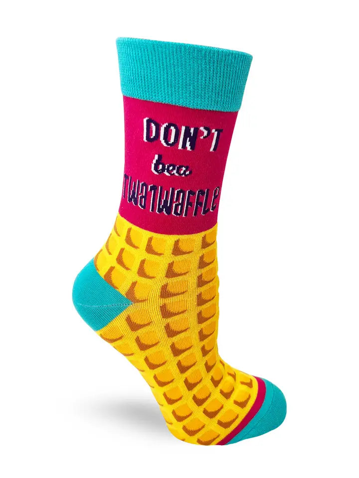 Don't be a Twatwaffle ladies socks