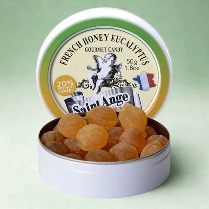 Saint Ange Honey Eucalyptus - French Gourmet Candy Tin