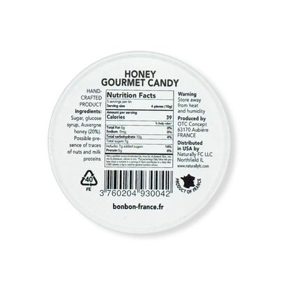Saint Ange Honey Eucalyptus - French Gourmet Candy Tin