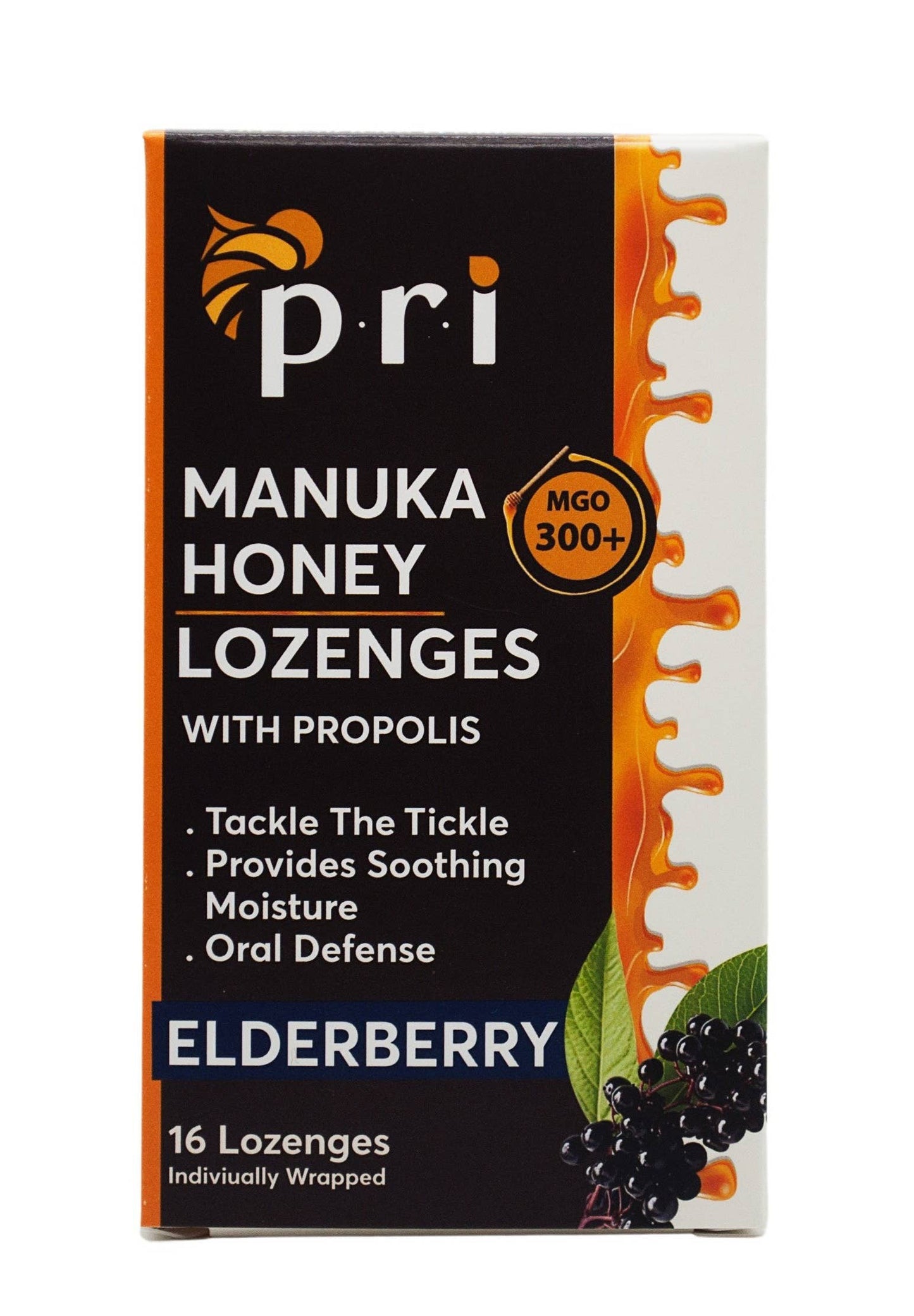 Manuka Honey Propolis Lozenge/Cough Drops, Elderberry