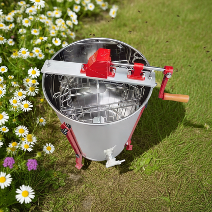 2-frame manual honey extractor