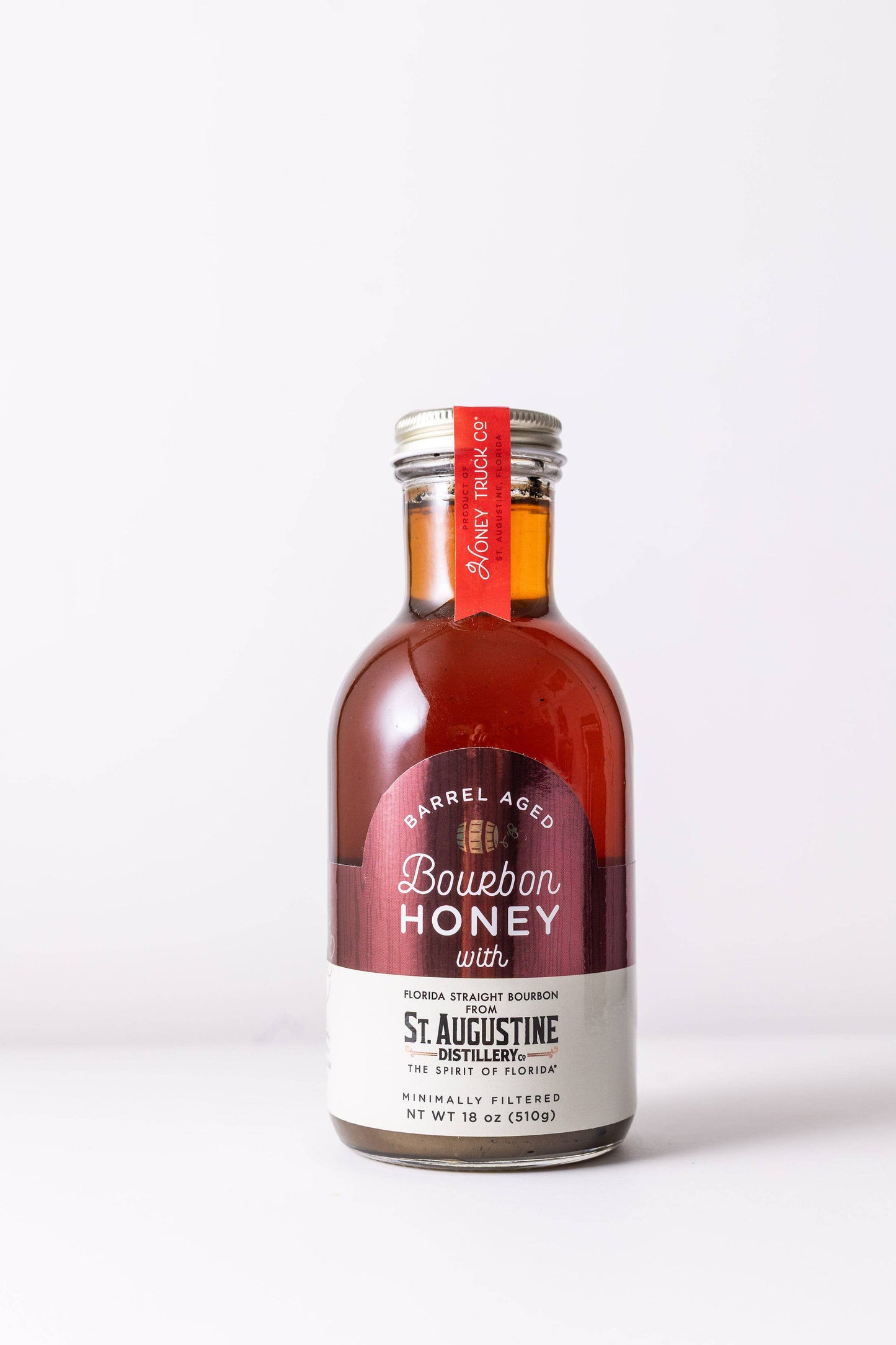 Bourbon Honey | Raw, Unfiltered, | 12-pack | 18 oz