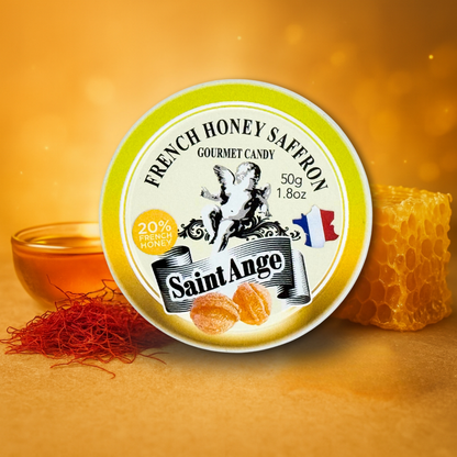 Saint Ange Honey Saffron - French Gourmet Natural Candy Tin