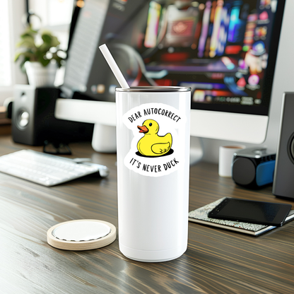 Funny It's Never Duck Vinyl Sticker