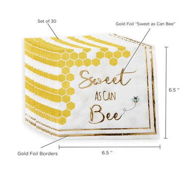 Sweet as can Bee paper napkins