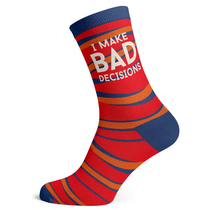 I make bad decisions - Ladies sock
