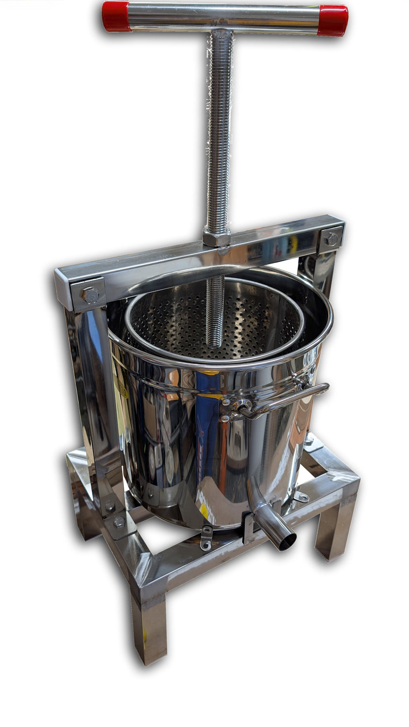 Heavy duty honey/wax press