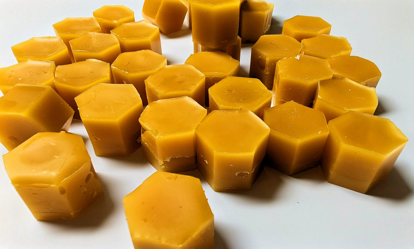 Hexagon design 100% pure bees wax for artists, crafters, beekeepers, shop workers