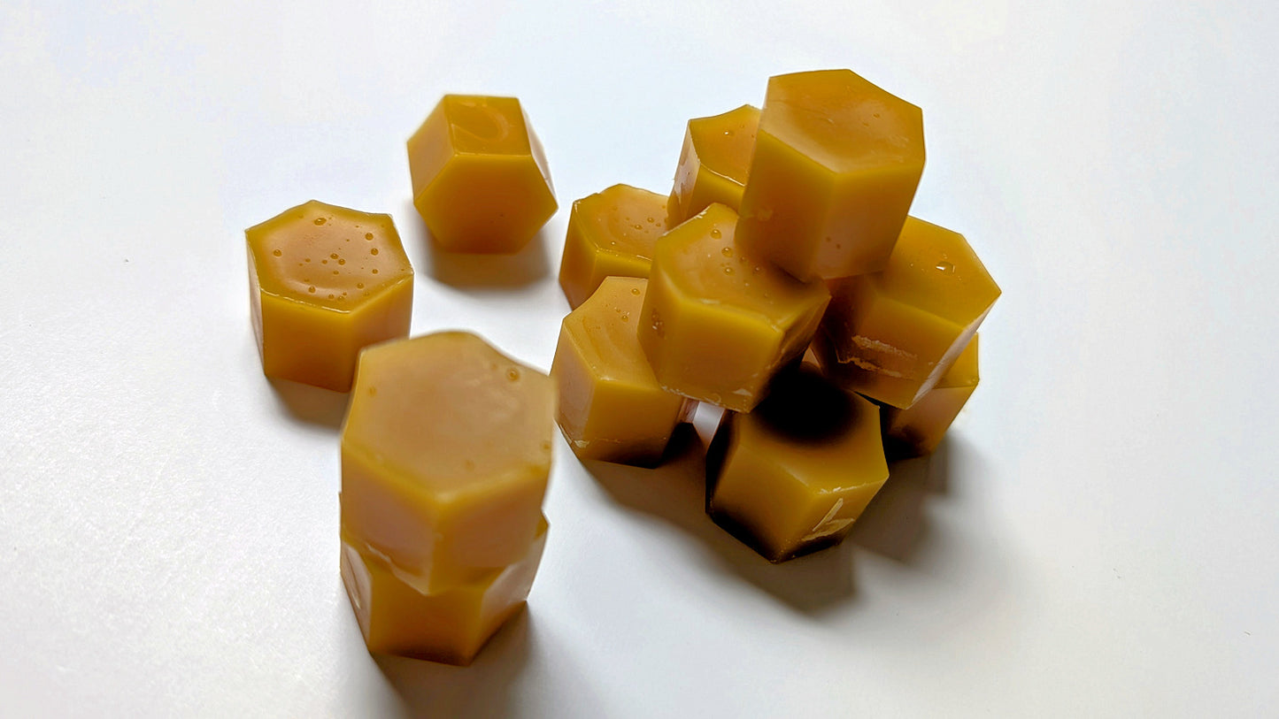 Hexagon design 100% pure bees wax for artists, crafters, beekeepers, shop workers