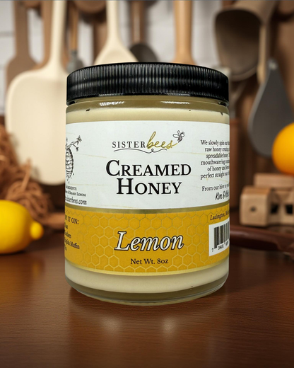 Lemon Creamed Honey 8oz jar