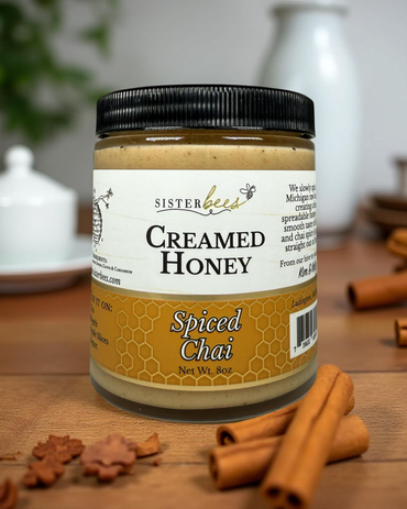 Spiced Chai Creamed Honey-8oz jar