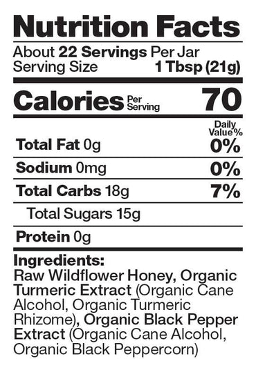 Bee Shepherd Golden Turmeric in Raw Honey 12 oz