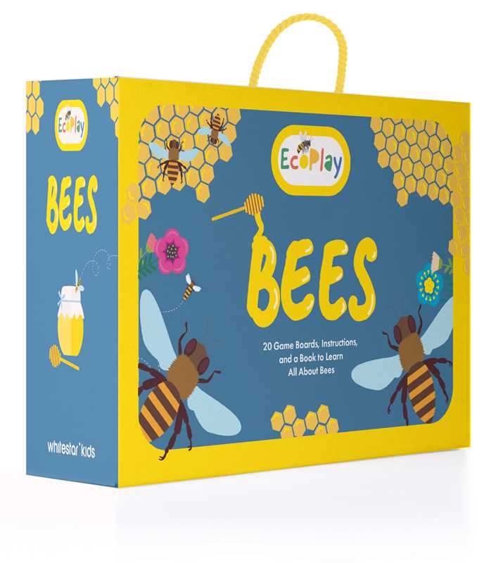 Eco Play: Bees puzzles and games book for kids!